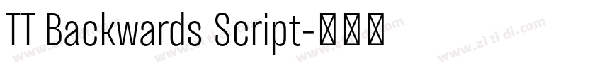 TT Backwards Script字体转换